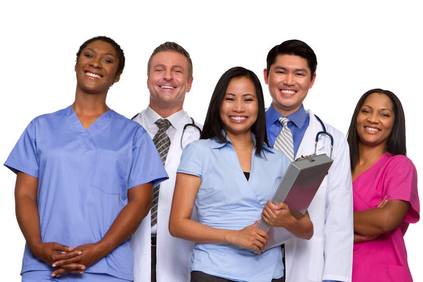 group of healthcare workers